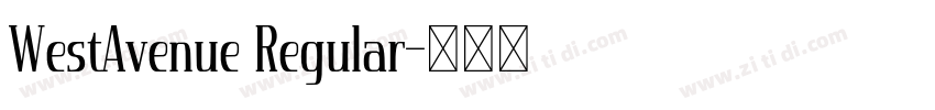 WestAvenue Regular字体转换
